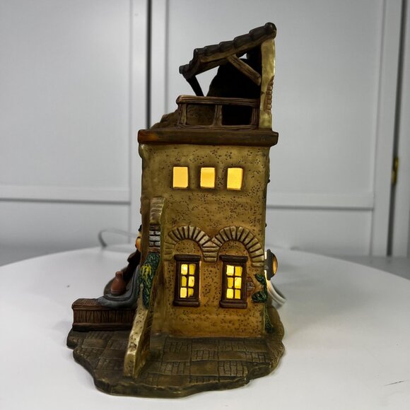 Grandeur Noel 2001 Bethlehem Village Rich Merchant Lighted Building Vintage Deco - Picture 8 of 11